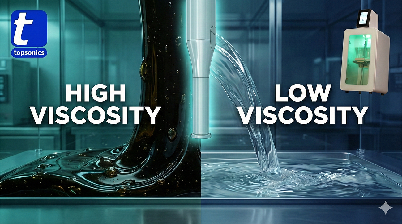 Industrial application of ultrasonic viscosity reduction in petrochemicals - Topsonics